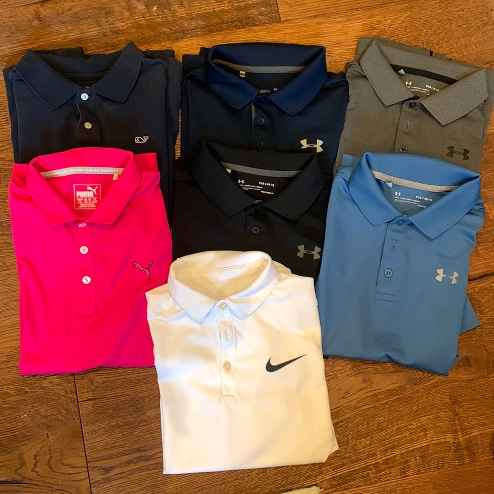 Bundle of boys golf/polo shirts